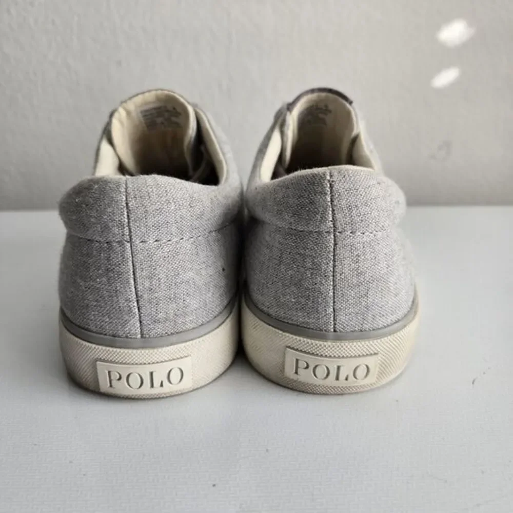Polo Ralph Lauren Forestmont II Men's Gray Canvas Boat Shoes Sneakers Size 9D‎